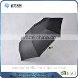 Promotional Polyester Fabric 2 Fold Black Umbrella