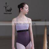 2016 New Camisole Cross Back Lace Insert Adult Leotard thumbnail-1