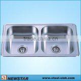 Double Bowl Kitchen Sink Stainless Steel