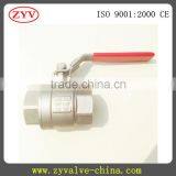 2pc Stainless Steel Full Port Screw Ends xd Ball Valve thumbnail-1