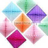 NEW Tissue Paper Hanging Decorations Wedding Decoration Tissue Paper Diamond Decoration Hanging Decorations