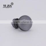 1 3/8 Inch Zinc Alloy Gray Color Chrome Plated Glass Crystal Knob thumbnail-3