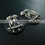 30x40mm Oval Black Twins Skull Skeleton Steam Punk Resin Cameo DIY Halloween Cabochon Vintage Pendant Charm Jewelry Supplies 412 thumbnail-2