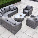 Patio Sectional Furniture Wicker Rattan Sofa Set With Cushions thumbnail-2