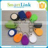 125khz RFID Proximity ABS Keyfob Tag with printed logo,13.56Mhz nfc rfid key ring tag for access control