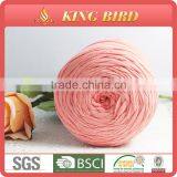 Crocheting Fancy Ribbon Yarn t Shirt Crochet Yarn Made in China Tape Yarn thumbnail-2