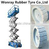 Genie Parts 15*5 Non Marking Tire Rubber Tire With Rim 2 Year Warranty for Typical Model GENIE GS1930