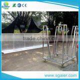 Folding Portable Crowd Standing Barriers Aluminum