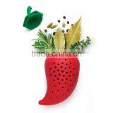 Silicone Red Green Pepper Herb Infuser,Silicone Red Green Pepper Soup Kitchen Tool thumbnail-2