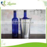 Large Galvanized Antique Metal Table Tall Flower Vase thumbnail-3