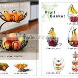 Black Metal Wire Fruit Bowl With Banana Hanger thumbnail-2
