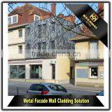 Engraved Curtain Wall Panel Laser Cutting Aluminium Perforated Facade Panel thumbnail-5