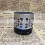 Round Hole Wireless Small Mobile Phone Bluetooth Speakers Subwoofer TF Card Speaker Hands-free Speaker With LED FM thumbnail-4