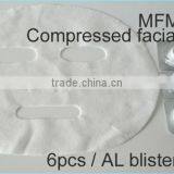 Wholesale 100% Rayon Biodegradable Compressed Facial Mask Coin With Blister Sheet Package thumbnail-1