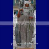 Hand Carved African Style Marble Stone Life Size Man Statue thumbnail-3