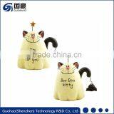 Custom 2017 Halloween Decoration Party Ghost Cat Figurine