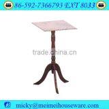 Wooden Vase Stand With Marble Top thumbnail-1