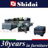 Modern Grey Living Room Sofa Adjustable Headrest Pillows Fabric Couch G163 thumbnail-2