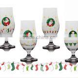 Fancy Hand Painted Wine Glass thumbnail-2