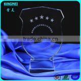 KM-ZP74 Hot! Personalization K9 Crystal Optical Glass With Coloured Glaze Engraving Glass Trophy thumbnail-5