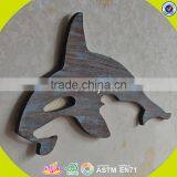 2017 New Design Home Decorations Wooden Wall Hanging Top Fashion Whale Shape Wooden Wall Hanging W09D016 thumbnail-4
