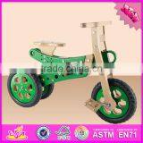 2016 New Design Children Wooden Mini Toy Bike, Hot Sale Kids Wooden Mini Toy Bike W16C151 thumbnail-2