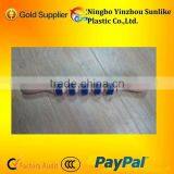 Wooden Massage Stick With Five Rubber Rollers thumbnail-1