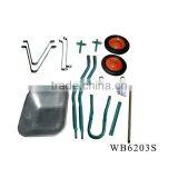 WANTAI Industrial Heavy Duty Wheelbarrow WB6203S Price Construction Tools Wheel Barrow thumbnail-6