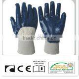 CR Nitrile Coated Gloves,cotton Woven Line,with Knitted Wrist,open Back thumbnail-1