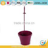 10 Inch Garden Iron and Zinc Powder Coated Wedding Buckets Flowers Metal Planter Bucket thumbnail-3
