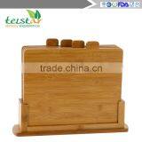 Bamboo Index Cutting Boards- All Natural Chopping Board With 4 Index Tabs by Good Cooking thumbnail-5