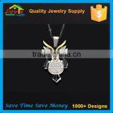Sample Design Anniversary Stainless Steel Unisex Necklace With Owl Pendant thumbnail-4