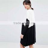 2016 Autumn Women Colour Block Design Maternity Maxi Dress HSD9705 thumbnail-2