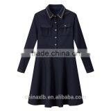 New Winter Embroidery Office Dress for Women Work Wear Lady Formal thumbnail-6
