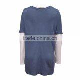 Sporty Women Jumper Combining 3/4 Jersey Sleeves and Beaded V Neckline thumbnail-2