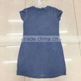 Women Blank Long Washed T-shirt Stock Garment thumbnail-4