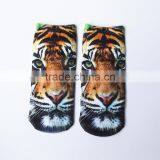 lady ankle sublimation socks with photo screen printing