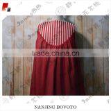 Red Stripe Chiffon Fabric Fully Lined Little Girl Dress thumbnail-4