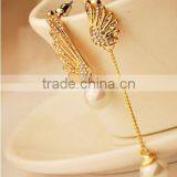 Zm33723a Fashion Jewelry 2017 Latest Unique Design Gold Plated Earrings thumbnail-4