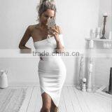 Runwaylover Oem Service Ladies Slash Neck Ladies off Shoulder Dress thumbnail-1