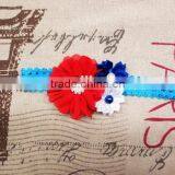 Boutique BABY CHIFFON FLOWER LACE HEADBAND IN STOCK thumbnail-4