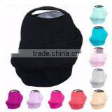 Pre Order Wholesale 3 in 1 Infant Baby Car Seat Cover Rayon Nursing Cover Car Seat Canopy Stripe Baby Canopy Shopping Cart Cover thumbnail-2