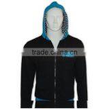 2016 Outdoor Zip up Wholesale Plain Black High Quality Men Hoodies thumbnail-2