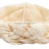 Kids Girl Elastic Lace Cross Headband, Elastic Lace Headband for Kids thumbnail-6