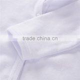 Baby White Footed Cotton Rompers Onesie Long Sleeve 3 Months White Plain Colour Bodysuit thumbnail-4