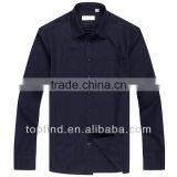 Fashion Latest Design Casual Solid Color Men Office Long Sleeve Shirt thumbnail-1