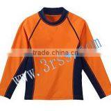 Children's Long Sleeve Rash t Shirt Orange thumbnail-1