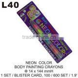 L40 NEON COLOR BODY PAINTING CRAYONS thumbnail-1