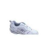 Designer White PU + Mesh Action Specialist Sports Shoes for Kids / Ladies / Mens thumbnail-1