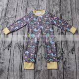Latest Long Sleeve Cute Animal Printed Winter Thick Knit Cotton Soft Infant Baby Girl Romper thumbnail-2